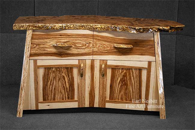 live edge cabinet